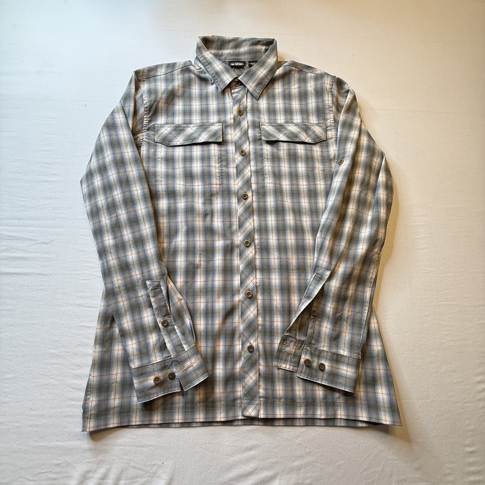 Eastern Mountain‎ Sports Shirt Mens Large Plaid Long Sleeve Outdoor Hiking